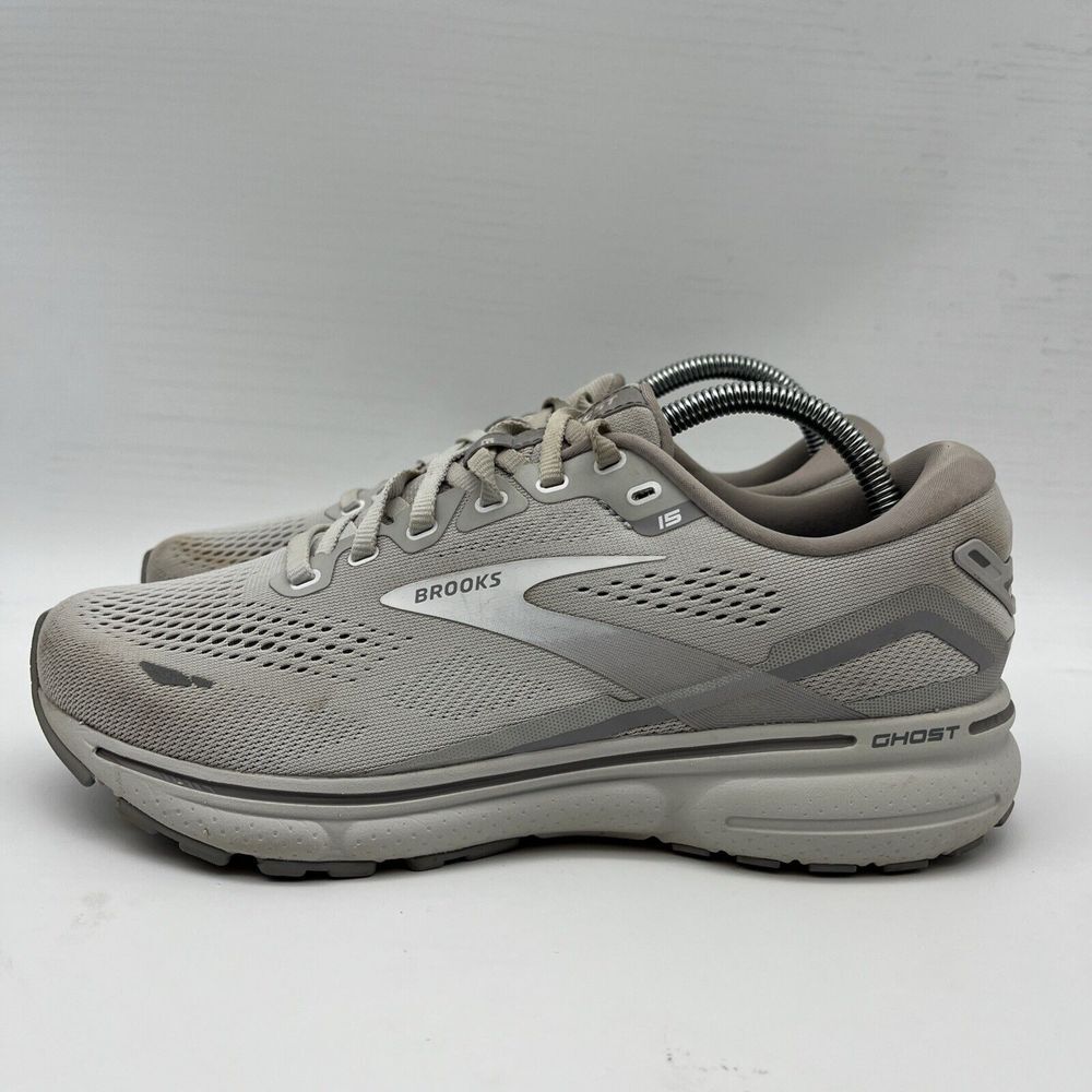 Brooks Ghost 15 Women's 9 D Wide Triple Gray Running Training Shoes